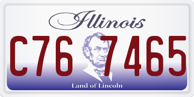 IL license plate C767465