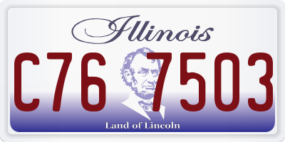 IL license plate C767503