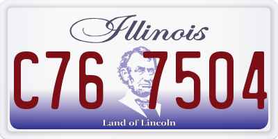 IL license plate C767504