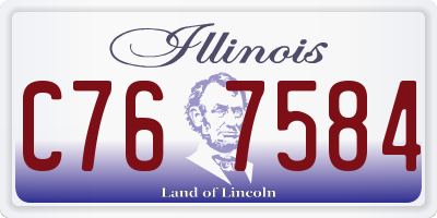 IL license plate C767584