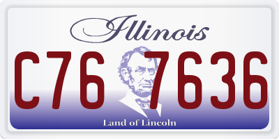 IL license plate C767636