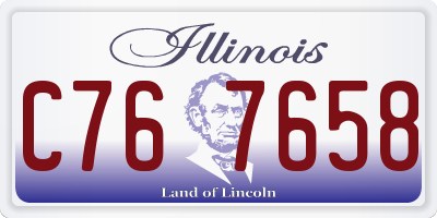 IL license plate C767658