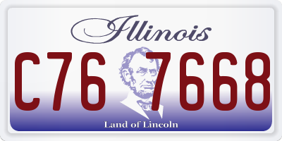 IL license plate C767668