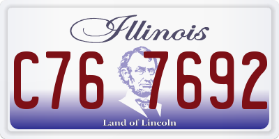IL license plate C767692