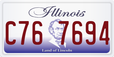 IL license plate C767694