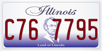 IL license plate C767795