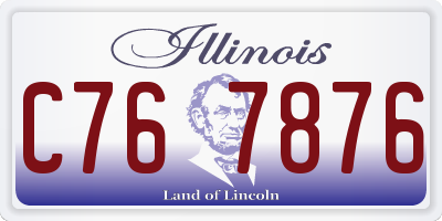 IL license plate C767876
