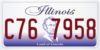 IL license plate C767958