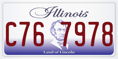 IL license plate C767978