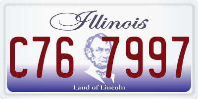 IL license plate C767997