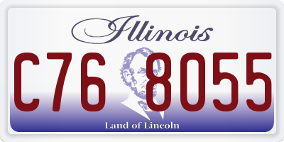 IL license plate C768055