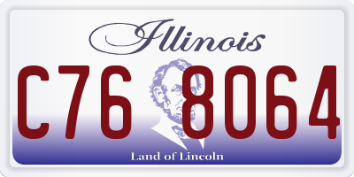 IL license plate C768064
