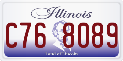 IL license plate C768089