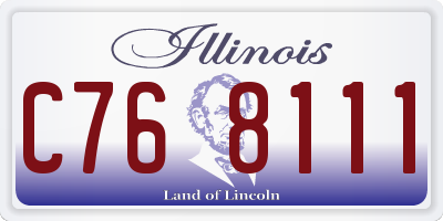 IL license plate C768111
