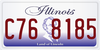 IL license plate C768185
