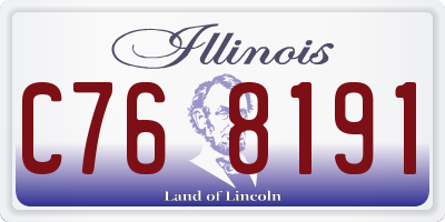 IL license plate C768191