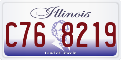 IL license plate C768219