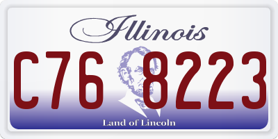 IL license plate C768223
