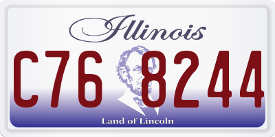 IL license plate C768244