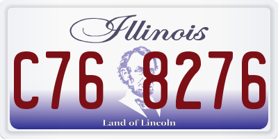 IL license plate C768276