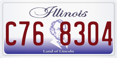 IL license plate C768304
