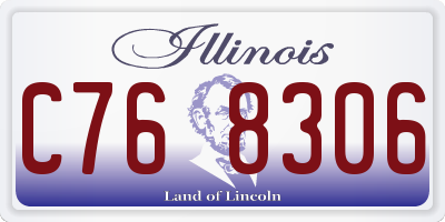 IL license plate C768306