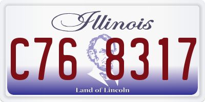 IL license plate C768317