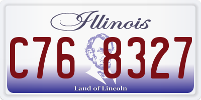 IL license plate C768327