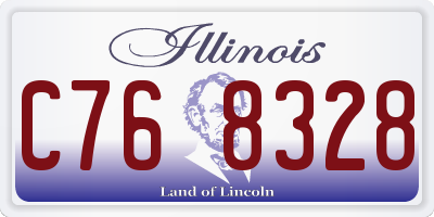IL license plate C768328