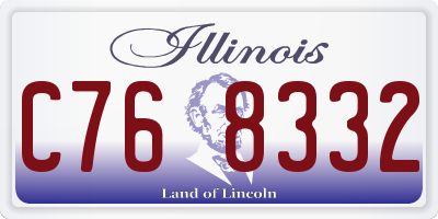 IL license plate C768332