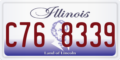 IL license plate C768339