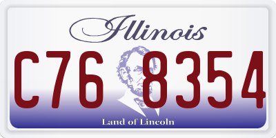 IL license plate C768354