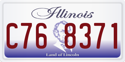 IL license plate C768371