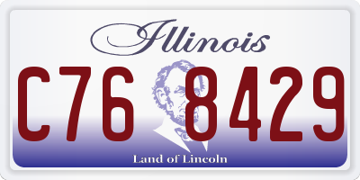 IL license plate C768429