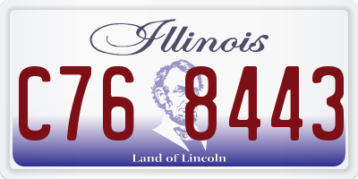 IL license plate C768443