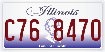 IL license plate C768470