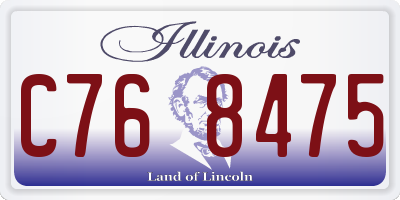 IL license plate C768475