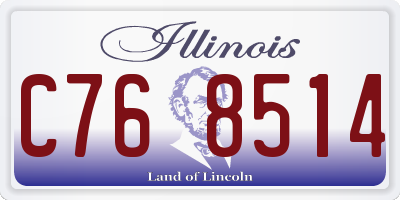 IL license plate C768514