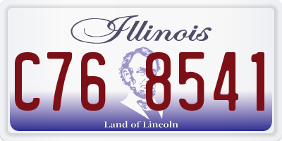 IL license plate C768541