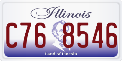 IL license plate C768546