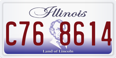 IL license plate C768614