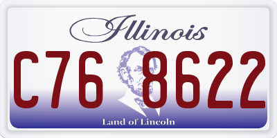 IL license plate C768622
