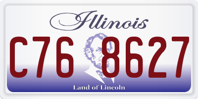 IL license plate C768627