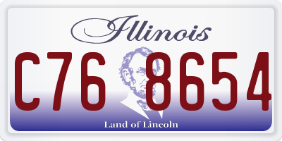 IL license plate C768654