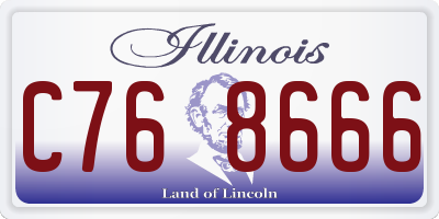 IL license plate C768666