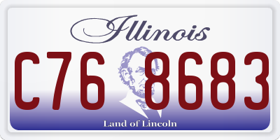 IL license plate C768683