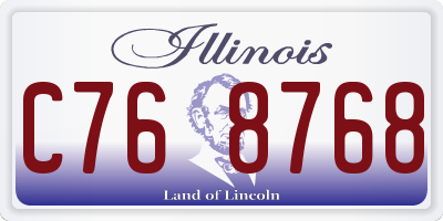 IL license plate C768768