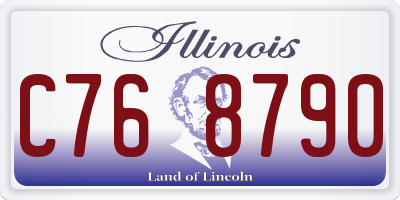 IL license plate C768790