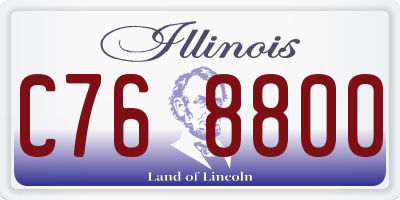 IL license plate C768800