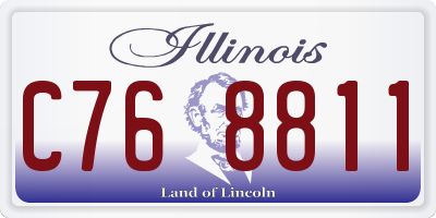 IL license plate C768811
